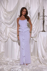 Aurora Serenade Halter Maxi Dress Lilac