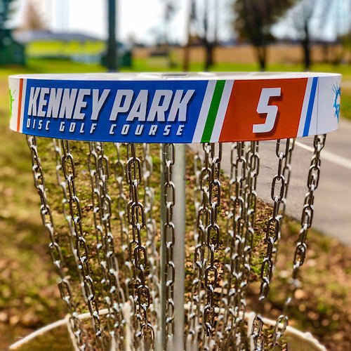 Custom Disc Golf Basket Wrap