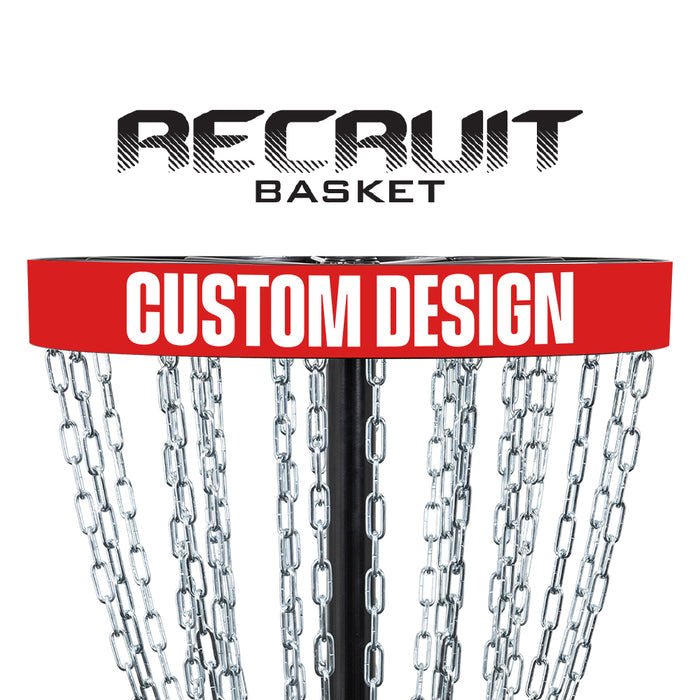 Custom Disc Golf Basket Wrap