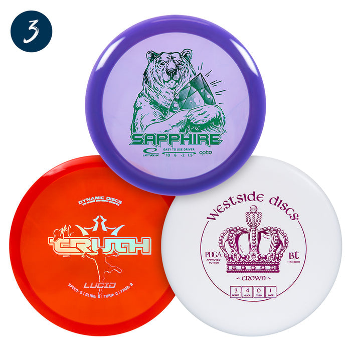 Disc Golf Assorted Premium Starter Set