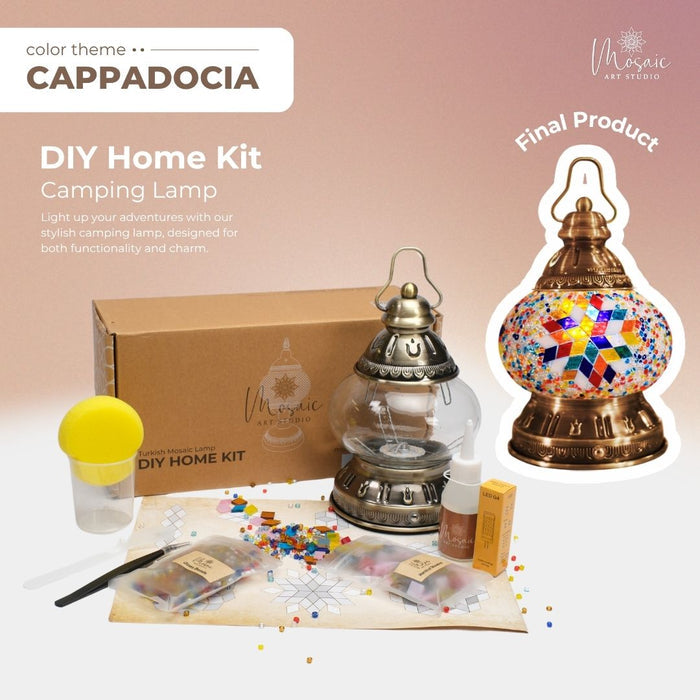 DIY Turkish Mosaic Lamp Kit – Cappadocia Inspired Colors