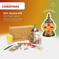 DIY Turkish Mosaic Lamp Kit – Christmas Theme