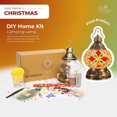 DIY Turkish Mosaic Lamp Kit – Christmas Theme