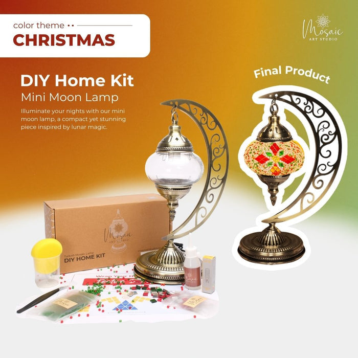 DIY Turkish Mosaic Lamp Kit – Christmas Theme