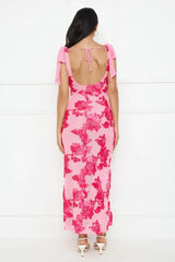 Ambrosia Mesh Maxi Dress Pink