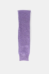 BB Wallace écharpe Katz poignet côtelé elastiqué laine Shetland lilas vue à plat dépliée FW25
