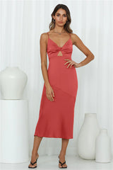 Athena Arriving Midi Dress Rose