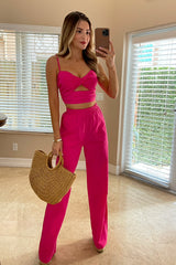 Nina Pants set - Fuchsia
