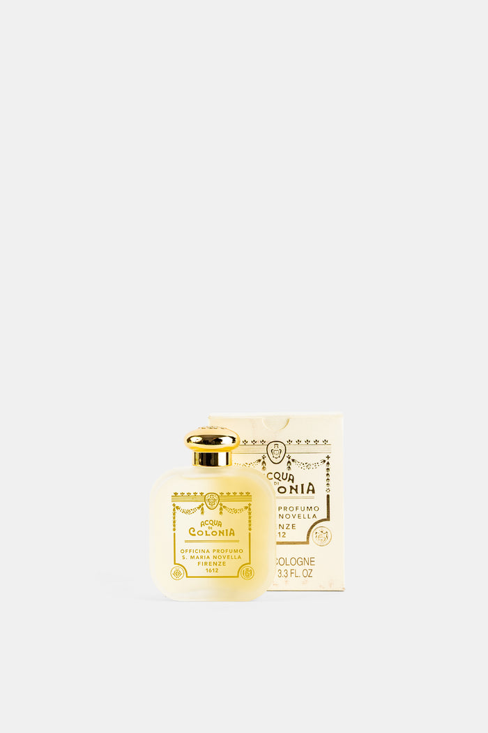 Santa Maria Novella Acqua di Colonia coffret et flacon givré dorés Firenze 1612 édition féminine luxe
