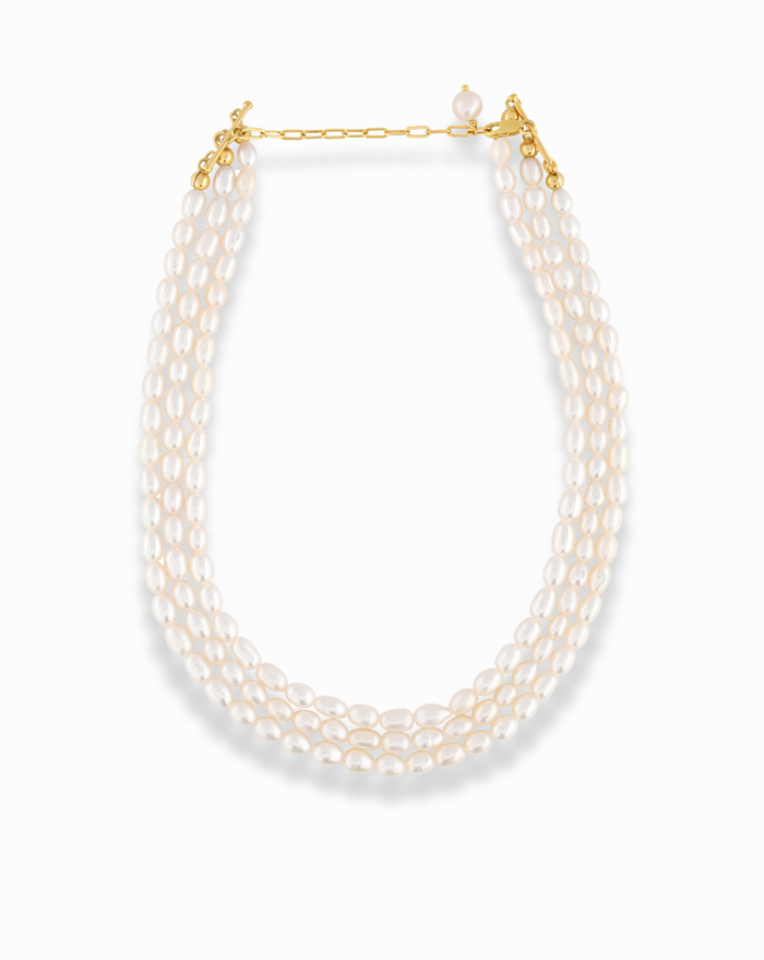 Joanna Pearl Layered Choker Necklace - Mod + Jo - Jewelry built to last, advanced plating technology