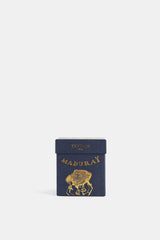 Trudon Madurai packaging carton marine 270g, illustration féminine dorée en pied, édition luxe FW26