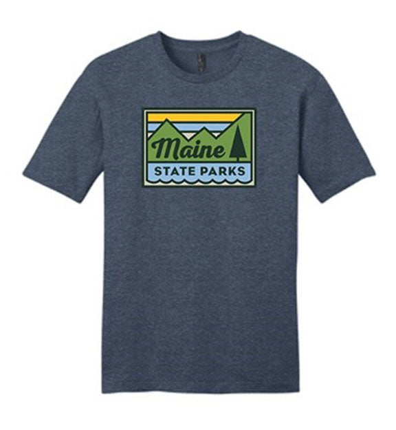 Maine State Parks Heathered Navy Tee