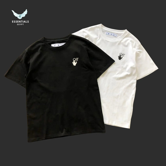 Off - White Mini Face Logo T-Shirt – Black/White - ESSENTIALS EGYPT