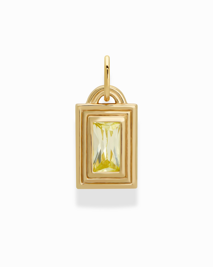 Monroe Birthstone Charm - Mod + Jo - Jewelry built to last, advanced plating technology