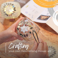 Mosaic Candle Holder DIY Home Kit "COTTON CASTLE"