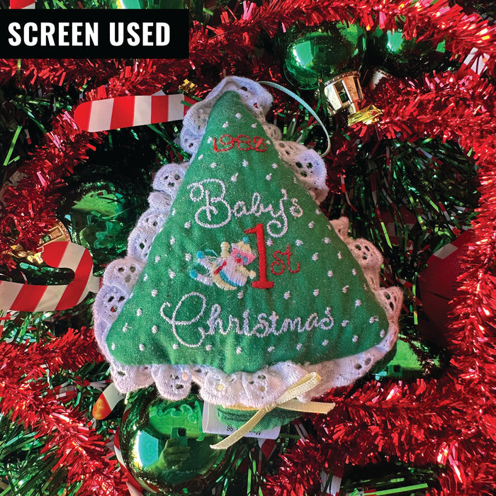 OFFICIAL PROP - SCREEN USED: Baby's First Christmas 1985 (Prominently Shown Onscreen)
