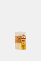 Olibanum Ox. parfum boîte carton naturel beige avec bandeau orange et flacon spray 50ml