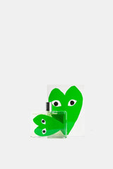 Comme des Garçons Parfums Play Green EDT coffret duo motif cœurs verts yeux blancs sur fond blanc épuré
