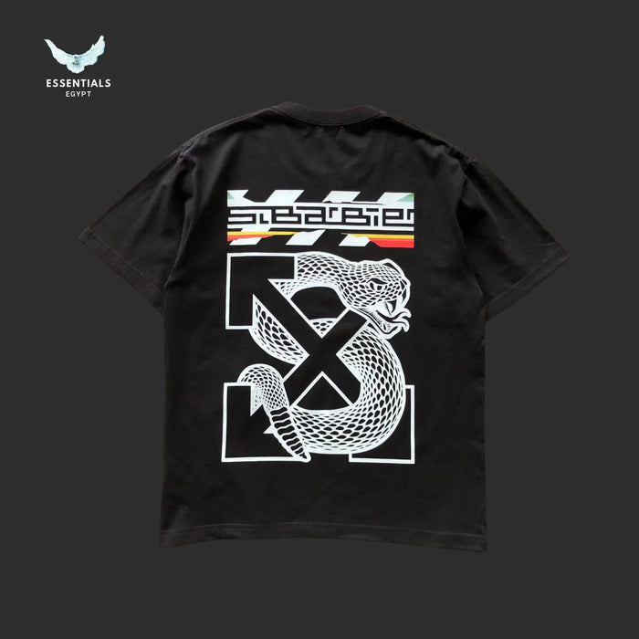 Off - White Racing Print Tee – Red/Black - ESSENTIALS EGYPT