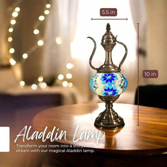 Ready-made Mosaic Lamp - Aegean Twin Blooms