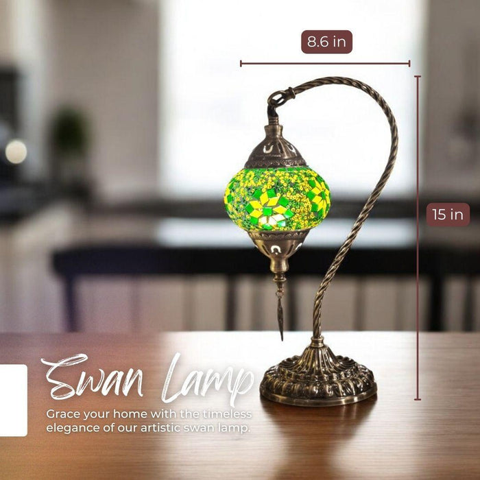 Ready-made Mosaic Lamp - Lemon-Lime Sunflower