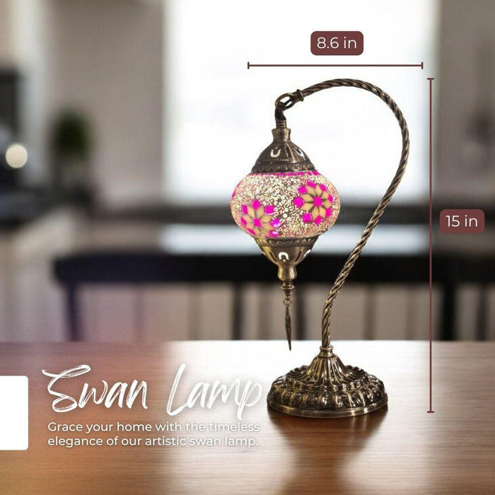 Ready-made Mosaic Lamp - Rose Garden Sunflower