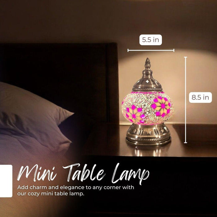 Ready-made Mosaic Lamp - Rose Garden Sunflower