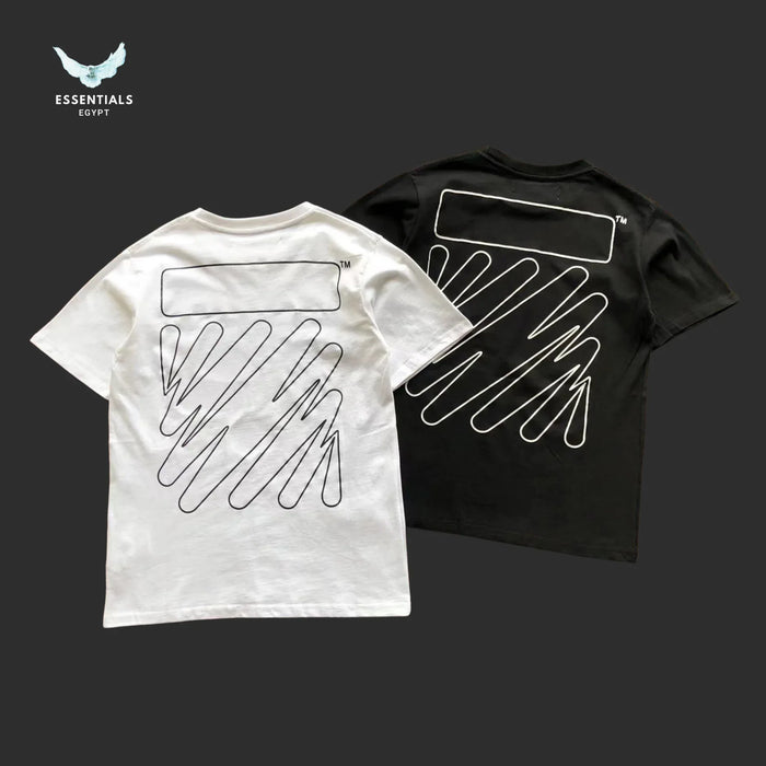Off - White Small Logo Tee – Black/White - ESSENTIALS EGYPT