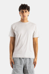 Handvaerk t-shirt col rond coton Pima foam blanc écume coupe ajustée minimaliste homme SS26