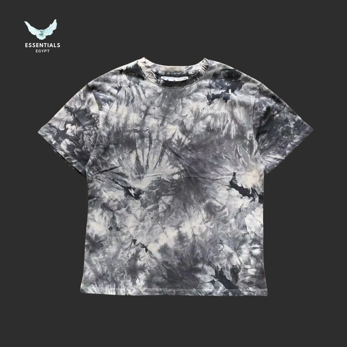 Off - White Tie - Dye Diag Tee – Black/White - ESSENTIALS EGYPT