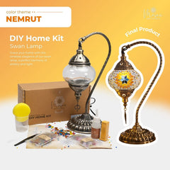 Turkish Mosaic Lamp DIY Kit – Nemrut Color Theme