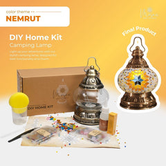 Turkish Mosaic Lamp DIY Kit – Nemrut Color Theme