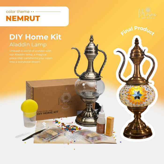 Turkish Mosaic Lamp DIY Kit – Nemrut Color Theme