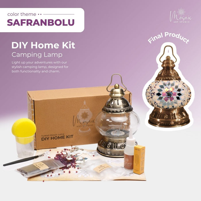 Turkish Mosaic Lamp DIY Kit – Safranbolu Color Palette