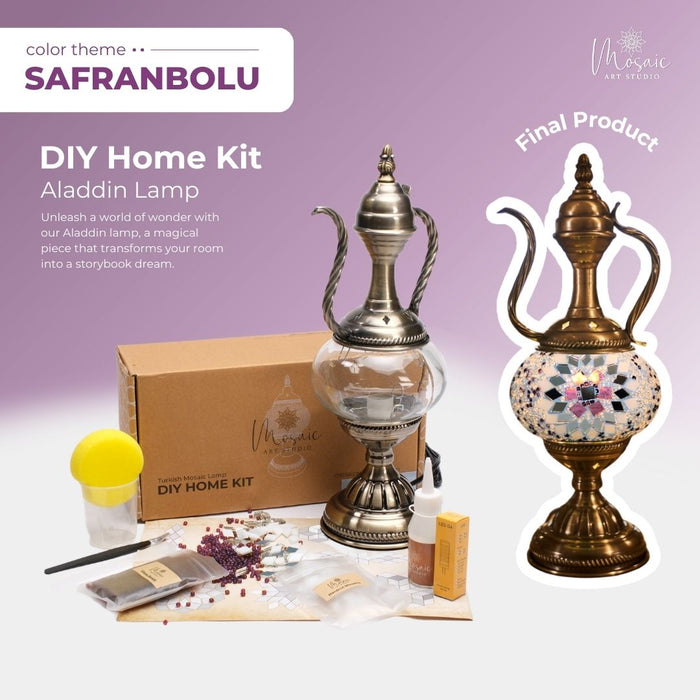 Turkish Mosaic Lamp DIY Kit – Safranbolu Color Palette