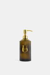 Trudon savon liquide Vixi flacon verre strié vert fumé Yakusugi pompe dorée luxe FW26