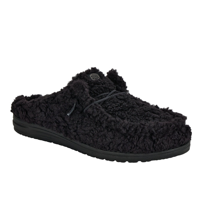 Wally Slipper - Black/Black