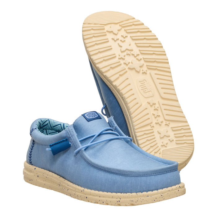 Wally Stretch Canvas - Faded Denim/Boulder Tan